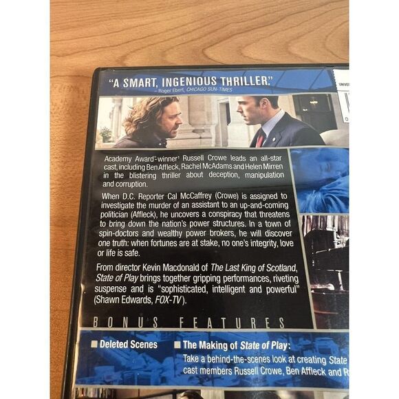 State of Play (DVD) Russell Crowe• Universal Pictures• PG 13 - Picture 3 of 7